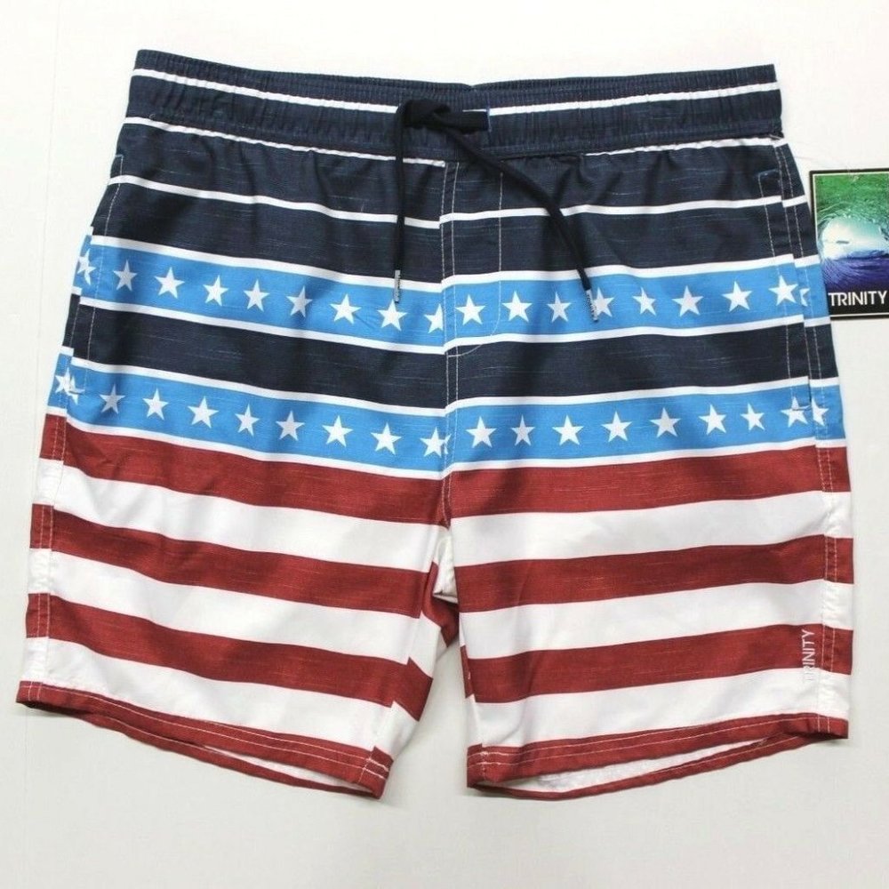 Trinity American Flag Board Shorts - XL